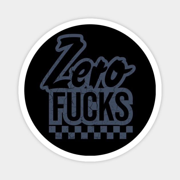 Zero Fucks Magnet by Toby Wilkinson